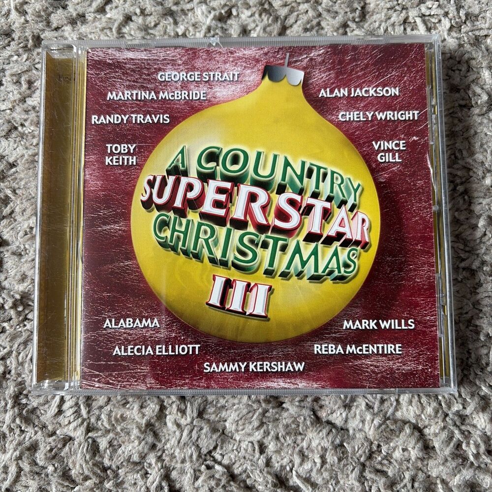 Country Superstar Christmas 3 Music cd Alabama, Alan Jackson, Vince Gill